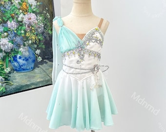 Cupid Ballet Costume | Amour Variation Lyrical Dance Dress | One Shoulder Ballet Outfit | Custom Made
