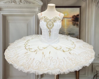 Custom Silver Fairy Ballet Tutu: Handmade Dance Performance Costume