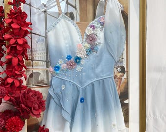 Professionally customized blue ballet tutu "The Talisman" Cupid,the romantic Little God of Love.