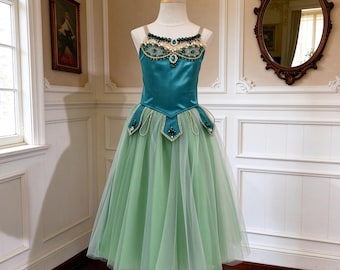 Emerald Green Classical Ballet Tutu, Custom Made Stage Costume