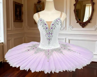 White  Lilac Fairy Classical Ballet Pancake Tutu | Custom Ballet Costume