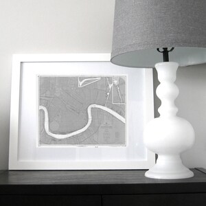 Nueva Orleans Louisiana Nautical Chart Map 1966 Gris IMPRESIÓN DIGITAL, Descargable, 16 x 20, Mapa Impresiones artísticas, Arte mural imprimible, Mapa