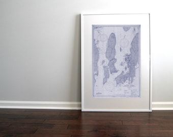 1937 Nautical Chart of Newport Harbor - Etsy