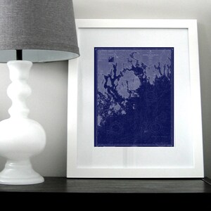 Bar Harbor Mount Desert Maine Carta náutica Mapa 1969 Azul DIGITAL IMPRIMIBLE Arte para descargar 16 x 20, Impresiones de arte de mapa, Arte de pared imprimible