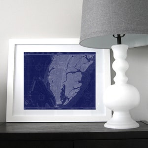Eastern Shore Cape Charles Virginia Mappa della carta nautica 1965 STAMPA DIGITALE Scarica 16 x 20, Mappa Stampe d'arte, Arte stampabile, Arte da parete da viaggio