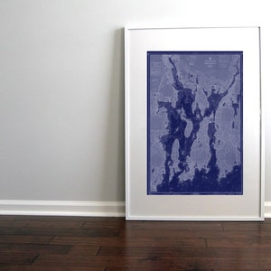 Narragansett Bay Newport Rhode Island Nautical Chart Map 1966 Blue, Descargar, 20 x 30, Map Art Prints, Printable Wall Art, Nautical Wedding