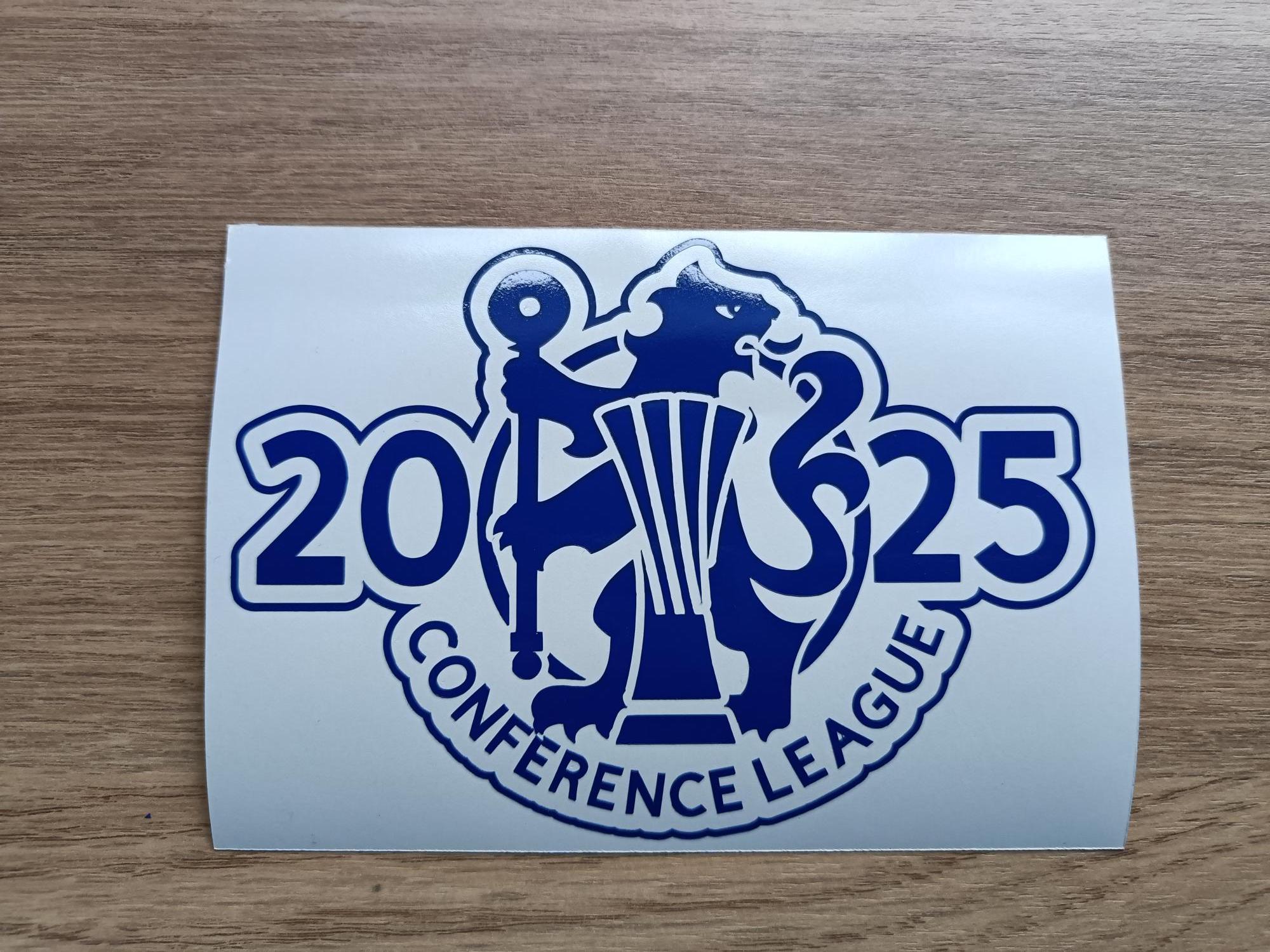 Chelsea Inspired Conference League Winner 2025 Unofficial Logo Vinyl Decal sticker Helmet Bumper Car Laptop Van