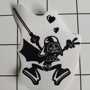 Star wars decal Darth Vader Love Sticker vinyl decal car laptop macbook