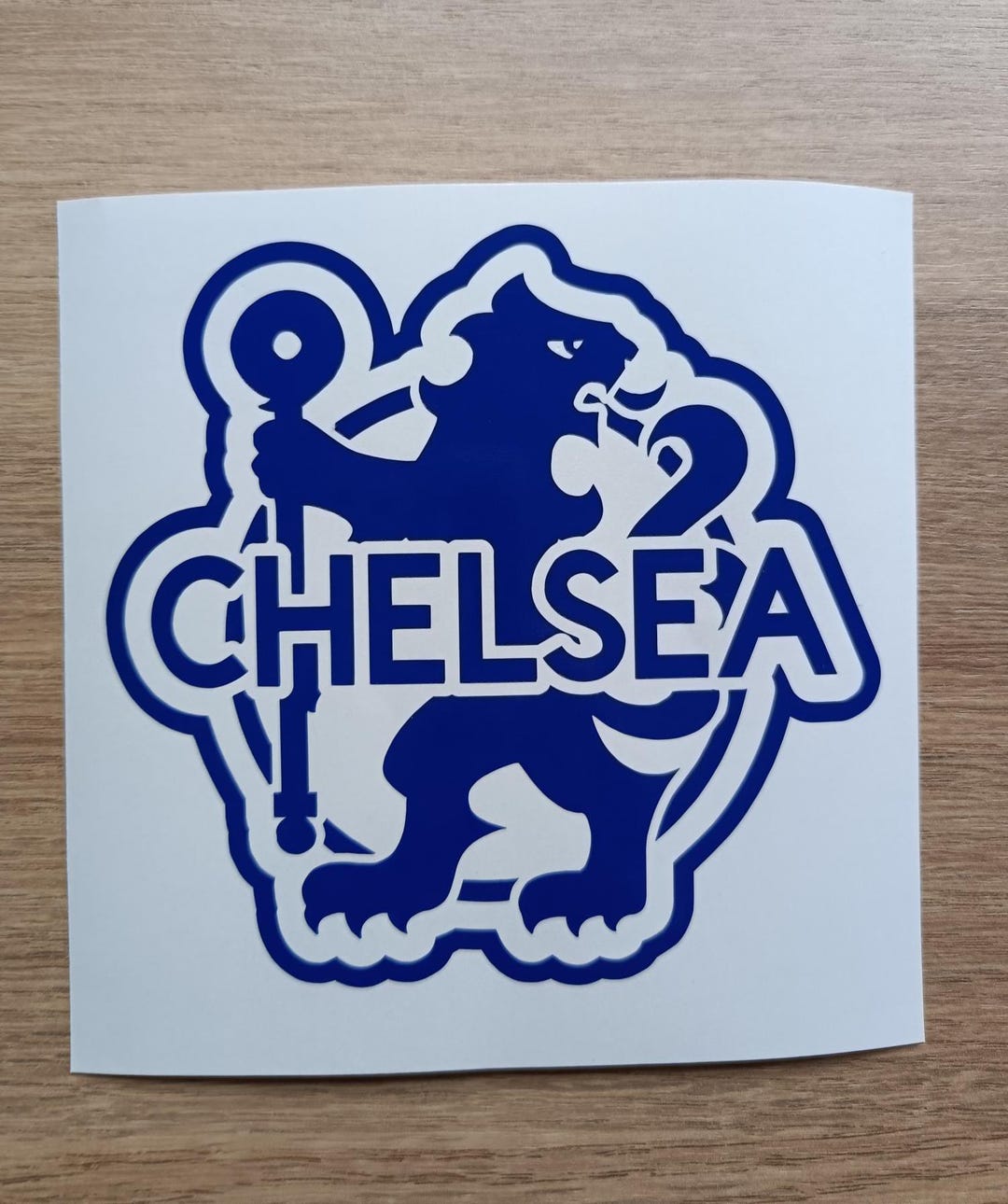 Chelsea Unofficial Logo Vinyl Decal Sticker Helmet Bumper Car Laptop ...