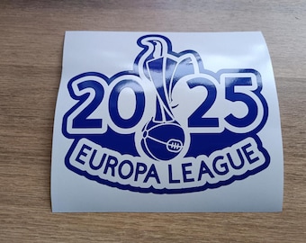 Tottenham Inspired Europa League Winner 2025 Unofficial Logo Vinyl Decal sticker Helmet Bumper Car Laptop Van