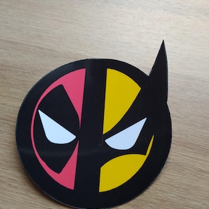 Deadpool Wolverine-logo Vinylstickers Autobumper Laptop Van waterdicht