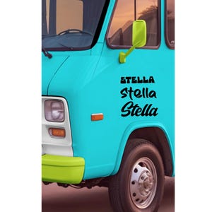 Campervan Name custom Vinyl Personalized Van Decals Camper Decal RV Name Sticker Outdoor Adventure Camper Gift