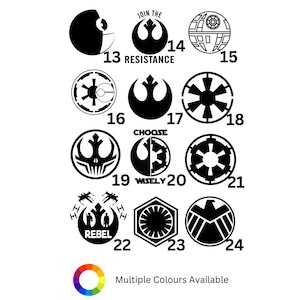 Star Wars Vinyl Decals Stickers for Laptop Car Phone LunchBox Waterproof
