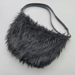 Vintage Fluffy Faux Fur Bag