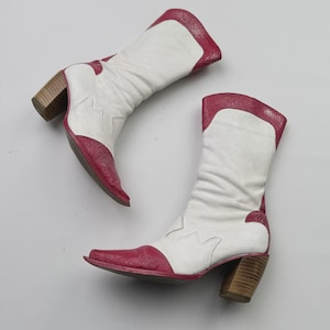 Vintage Leather Cowboy Boots