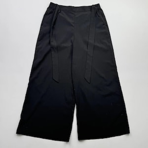Vintage Parachute Cropped Pants With Belt