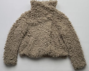 Vintage Faux Fur Cropped Jacket