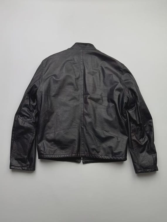 ヴィンテージレザーレーシングスタイルジャケット - Etsy 日本