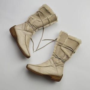 Vintage Real Sheepskin Boots