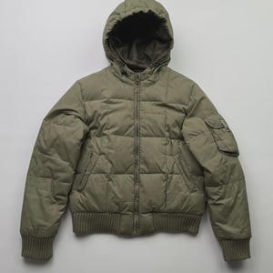 Vintage Cropped Down Puffer Jacket