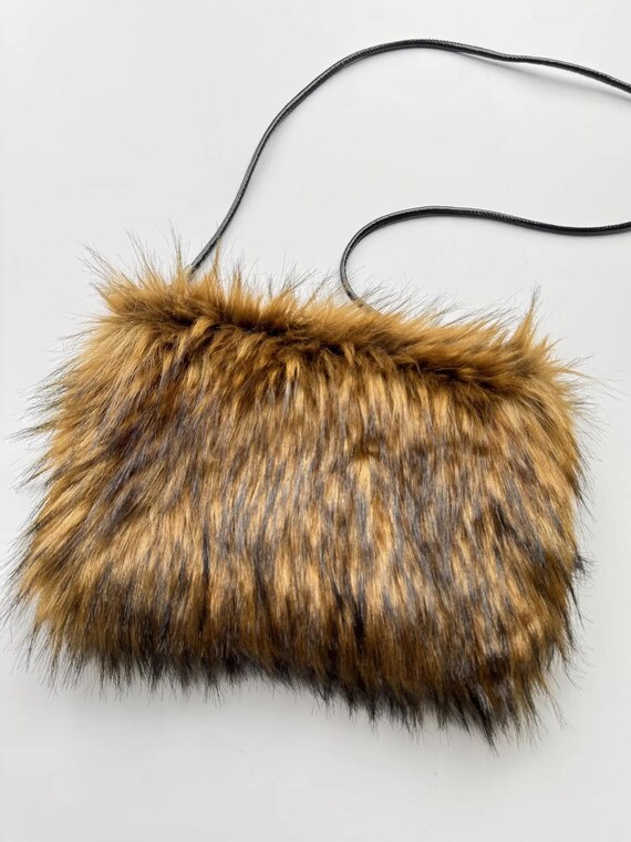Vintage Faux Fur Bag - Etsy