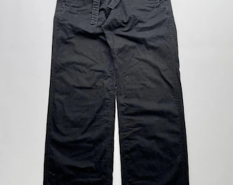 Pantalones anchos vintage con cinturón