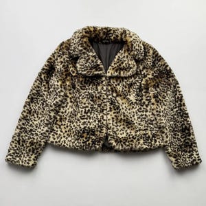 Vintage Cropped Faux Fur Coat