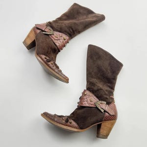 Vintage Suede Leather Boots