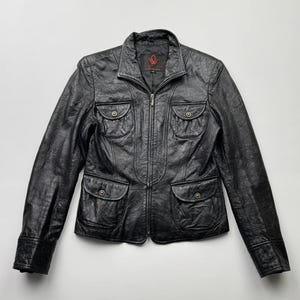 Vintage Kurz Lederjacke