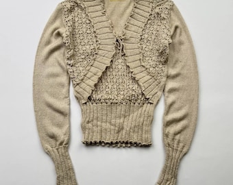 Vintage Cropped Blouse