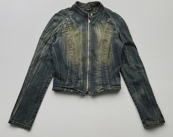 Vintage Cropped Denim Jacket
