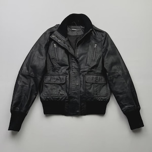 Vintage Cropped Leather Jacket