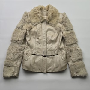 Vintage Real Fur/Leather Cropped Jacket