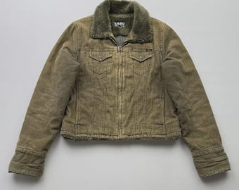 Vintage Faded Cropped Jacket
