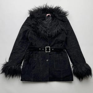 Vintage Jacket With Faux Fur Details