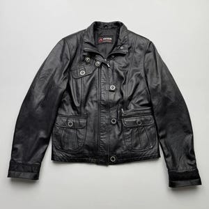 Vintage Cropped Leather Jacket