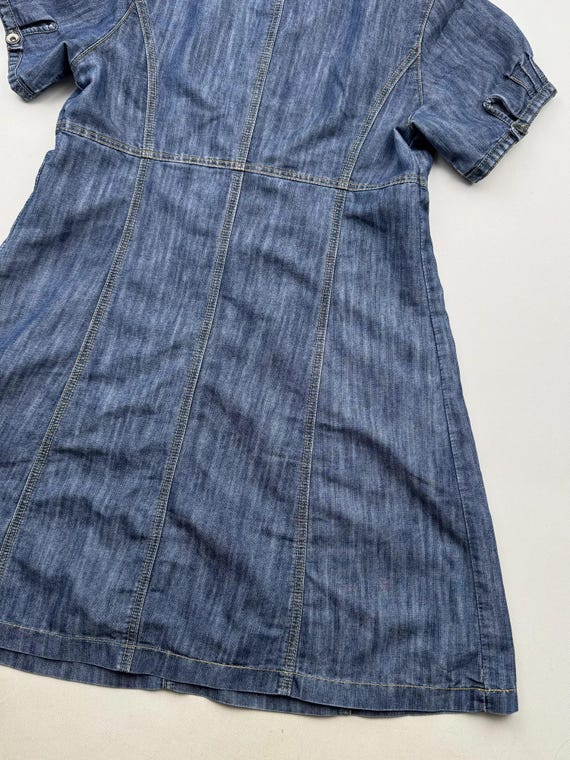 flared denim dress The Alayna Flared Denim Mini Dress main image 1