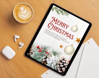 20 Printable Christmas Greeting Cards, Festive Holiday Cards, Instant Download, Unique Christmas Designs, DIY Printables, Christmas cards