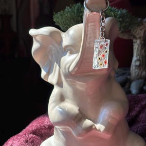 llavero para mi hijo, llavero para mi hija, llavero para una amiga, resina, naipes, transparente, llavero pequeño, hecho a mano, resina, divertido