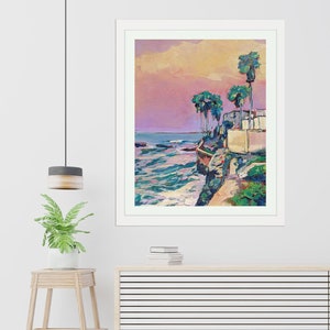 La Jolla Wall art, San Diego, Wall decor, Great for La Jolla Gift, Framed and ready to hang, La Jolla Print, Southern California beach art