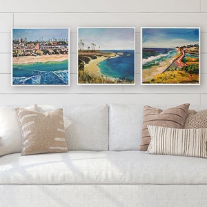 California Coastal art, Mix and match from Pacific Beach, La Jolla, Del Mar, Carlsbad, Encinitas, Leucadia, Oceanside and Palos Verdes.