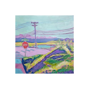 Original wall art, Encinitas California, Cardiff Beach art, Manchester, by Kate Joiner