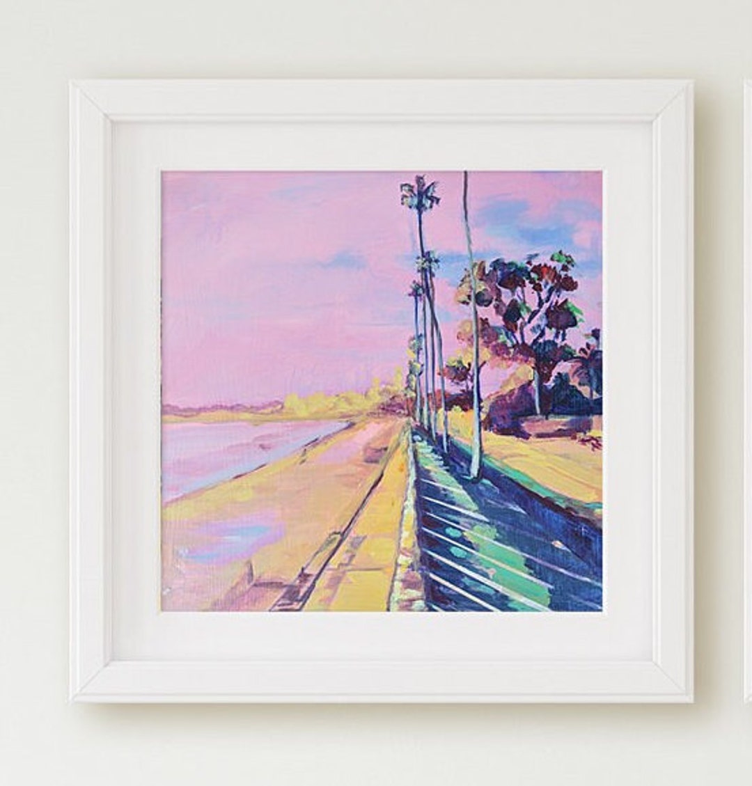 Santa Barbara Wall Art, Print of Butterfly Beach, Santa Barbara Beach Decor, California Art