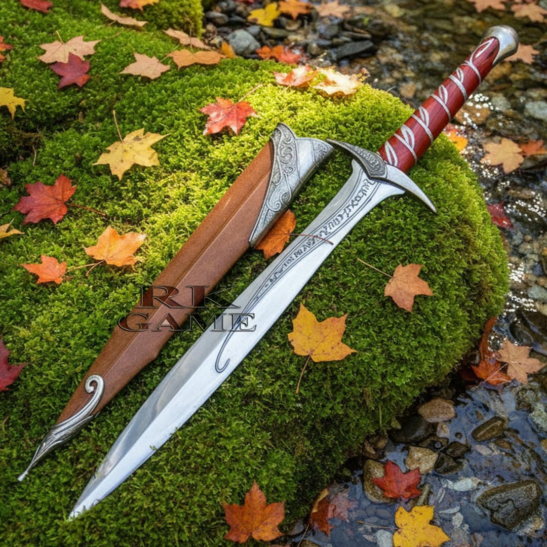 Elven Short Sword Replica Stainless Steel Fantasy Cosplay Prop Etsy