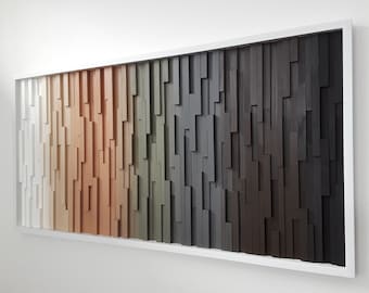 Arte mural de madera, Escultura de madera moderna, Objetos de arte, Escultura, Arte y objetos de colección, Arte tridimensional, Arte rústico moderno, Arte ombré, Hostelería