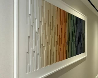 Large Textured Wall Art, Modern Wood Wall Art, Abstract Wall Decor Sculpture, Earth Toned Wall Art