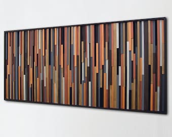 Wood Wall Art Sculpture, Wall art on Wood, Painted wood Art, Modern Abstract Wall Art