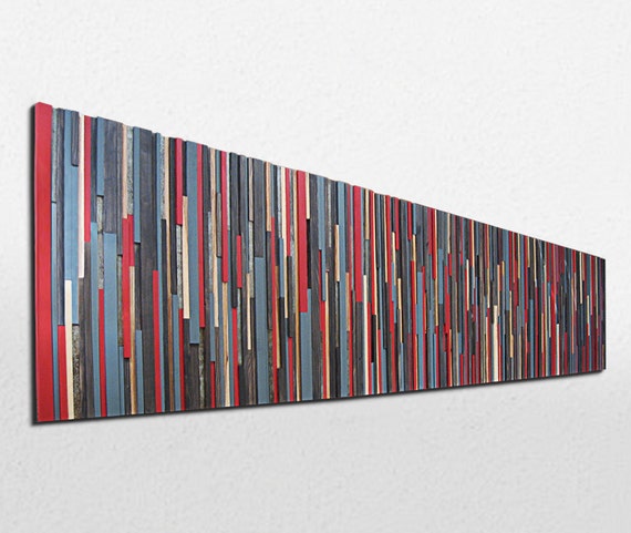 Wood Wall Art - Huge Wood Sculpture - Abstract Painting on Wood - Wood Wall Sculpture, Modern Rustic Art