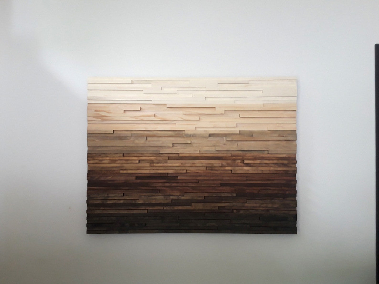 Rustic Decor Wood Art Living Room Picture Large Wall Etsy Canada