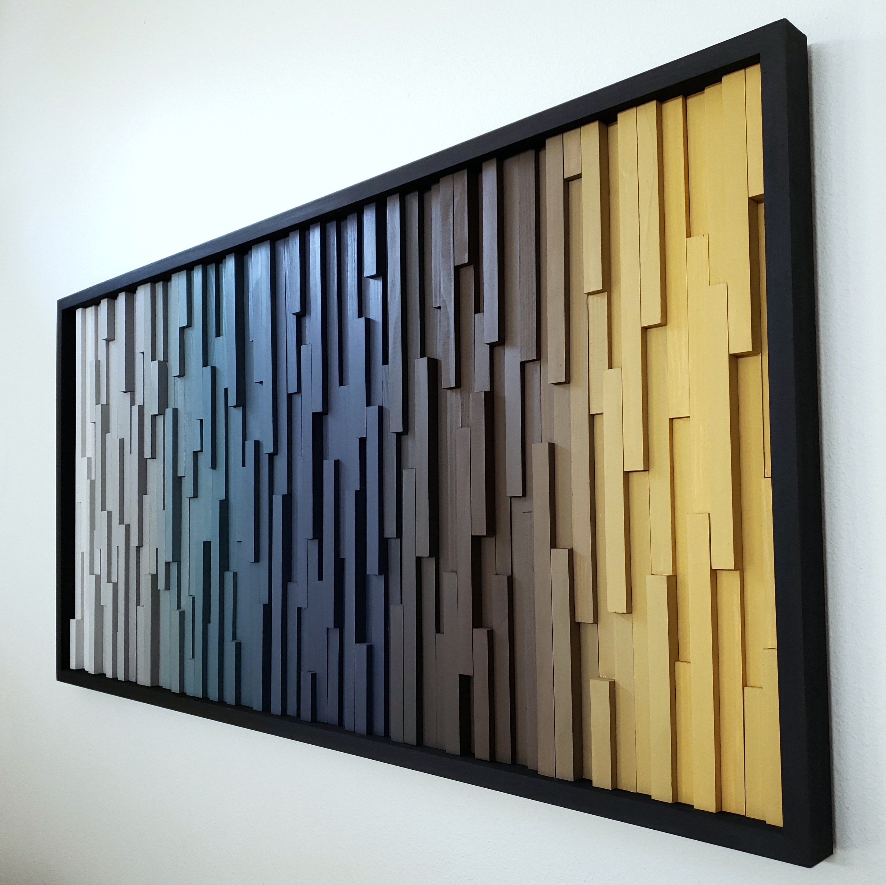 Earth Tone Wood Wall Art Dimensional Wall Art Custom Wall Etsy Israel